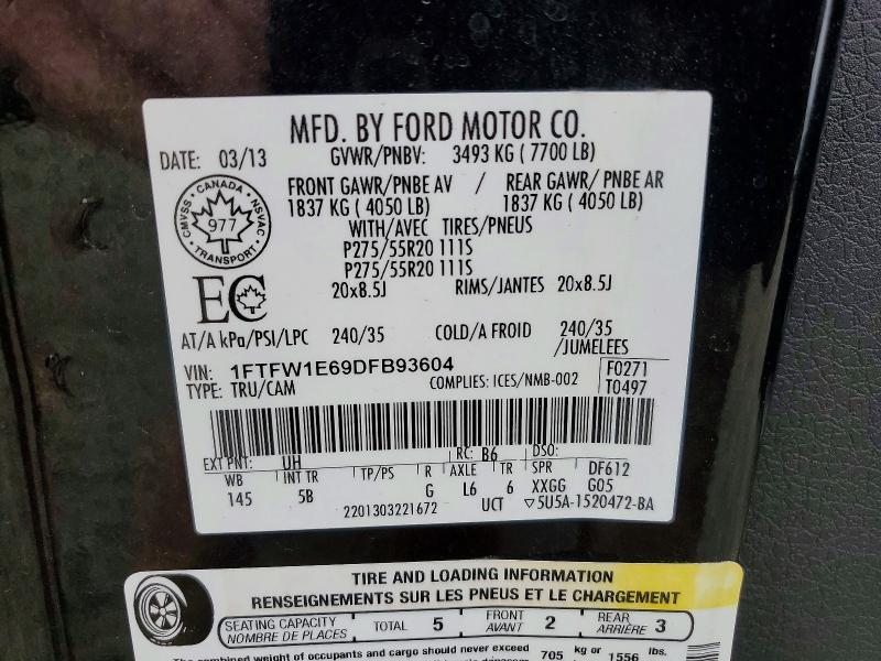 2013 Ford F150 Supercrew