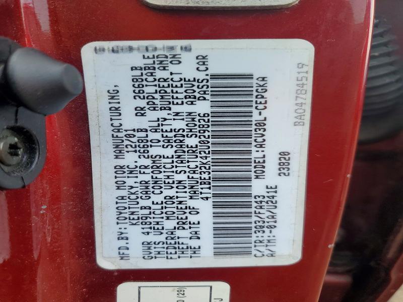 2002 Toyota Camry xle
