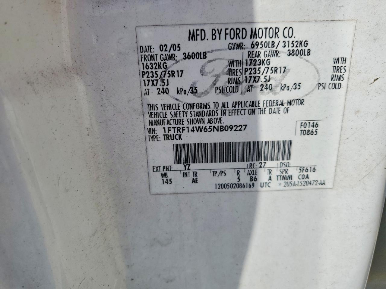 2005 Ford F150