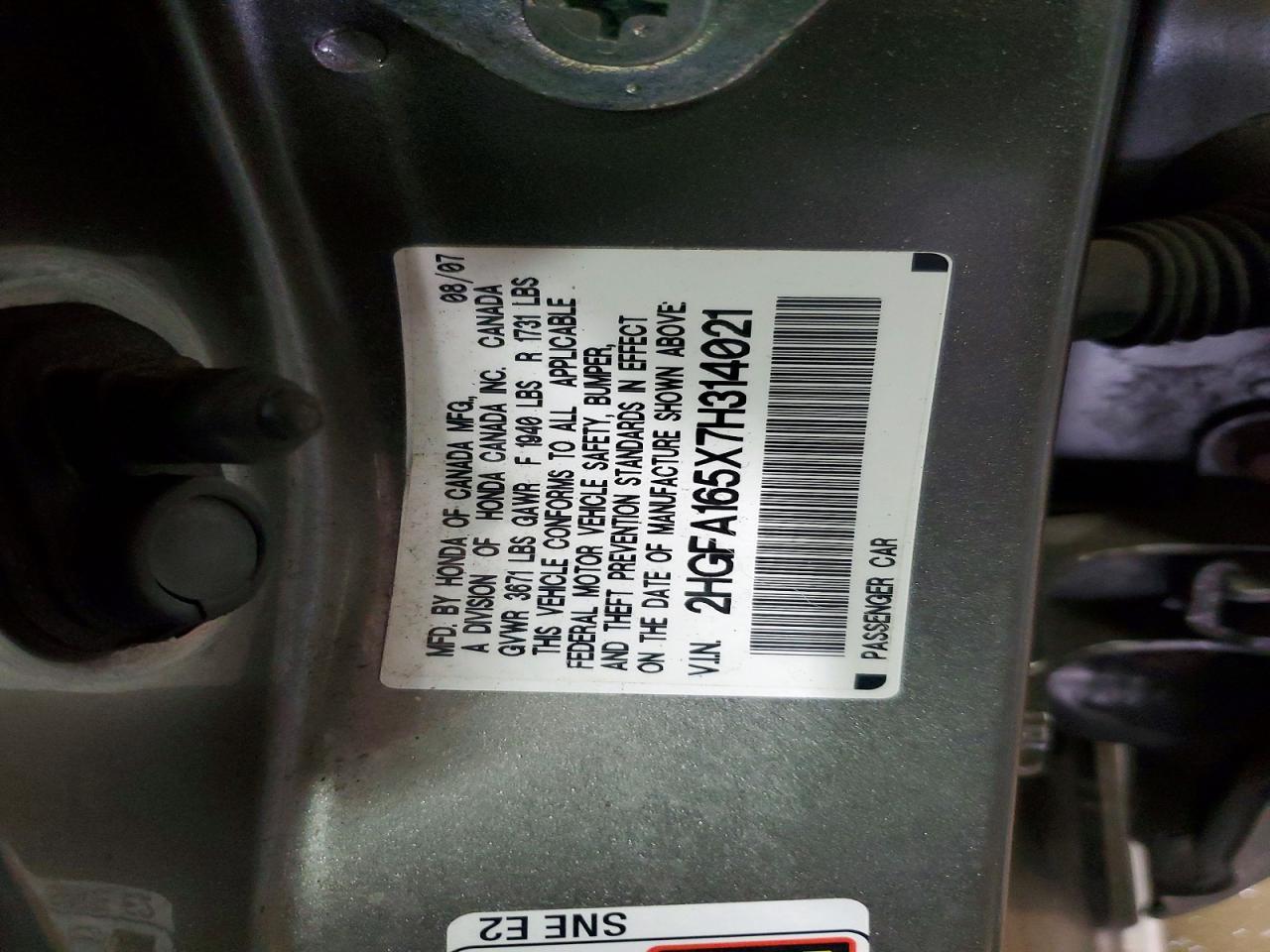 2007 Honda Civic lx