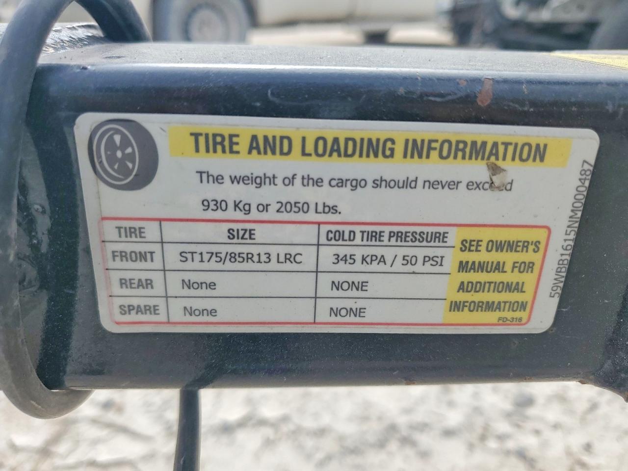 2022 Ezgo Boat Trailer
