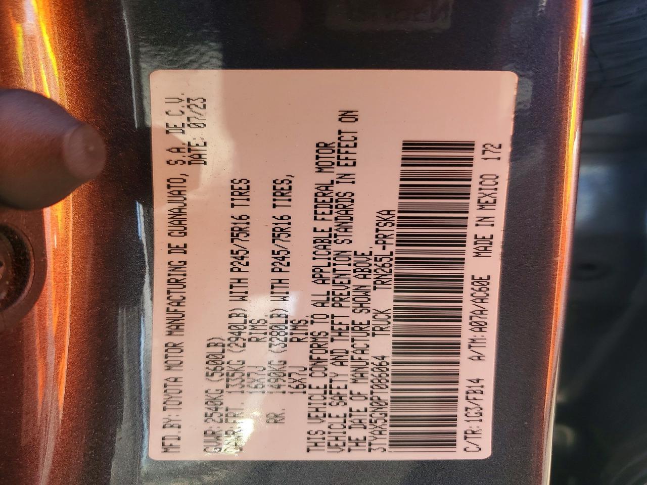 2023 Toyota Tacoma SR