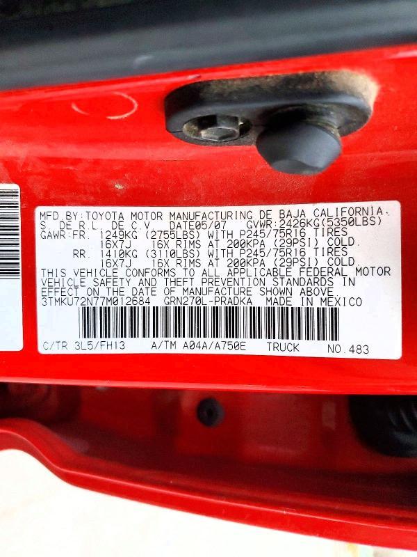 2007 Toyota Tacoma Prerunner V6