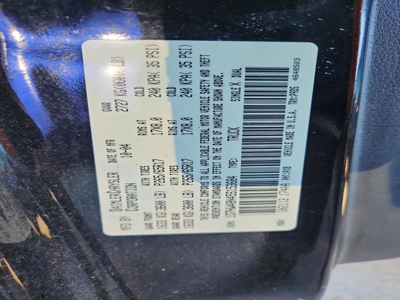 2005 Dodge Dakota Quad SLT