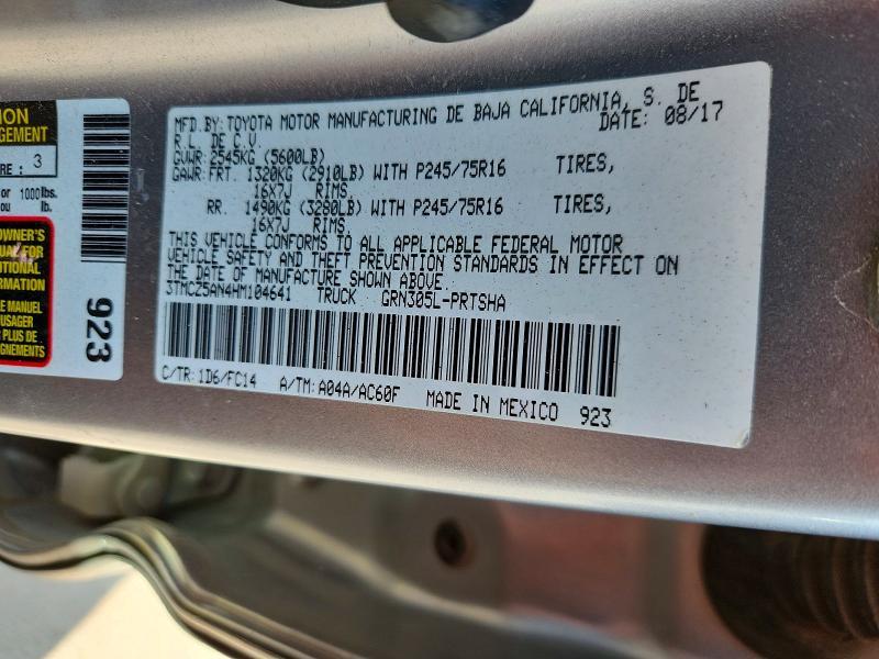 2017 Toyota Tacoma SR5 V6
