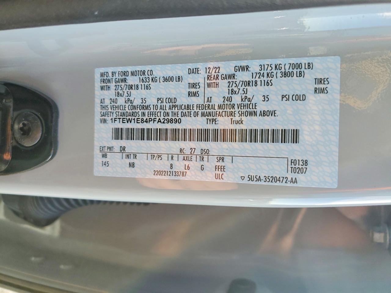 2023 Ford F150 Supercrew