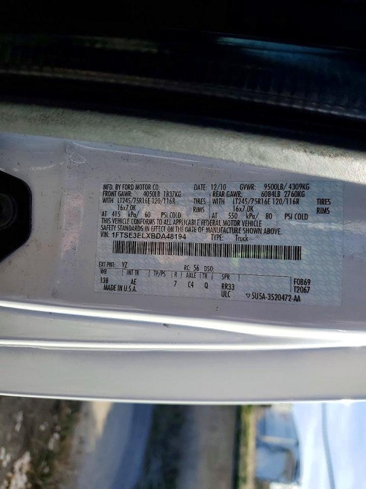 2011 Ford E350 Delivery Van