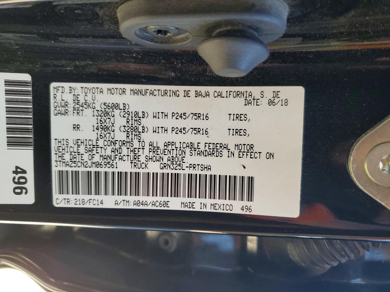 2018 Toyota Tacoma SR5 V6