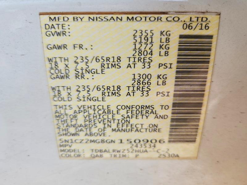 2016 Nissan Murano Hybrid sl