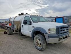 Ford salvage cars for sale: 2007 Ford F550 Super Duty Vacuum Truck