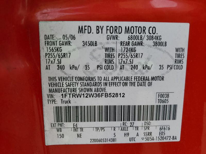 2006 Ford F150 Supercrew