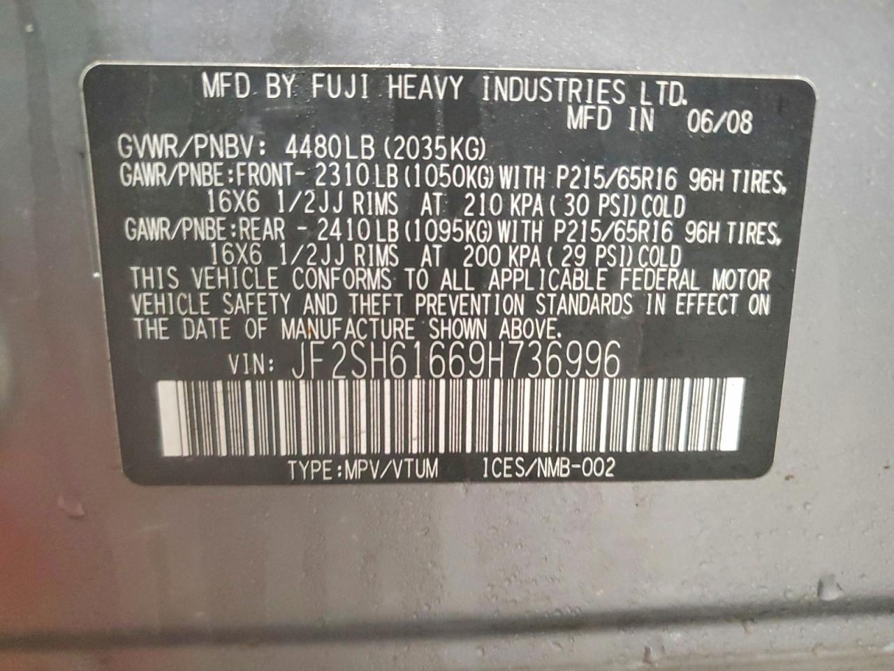 2009 Subaru Forester 2.5x