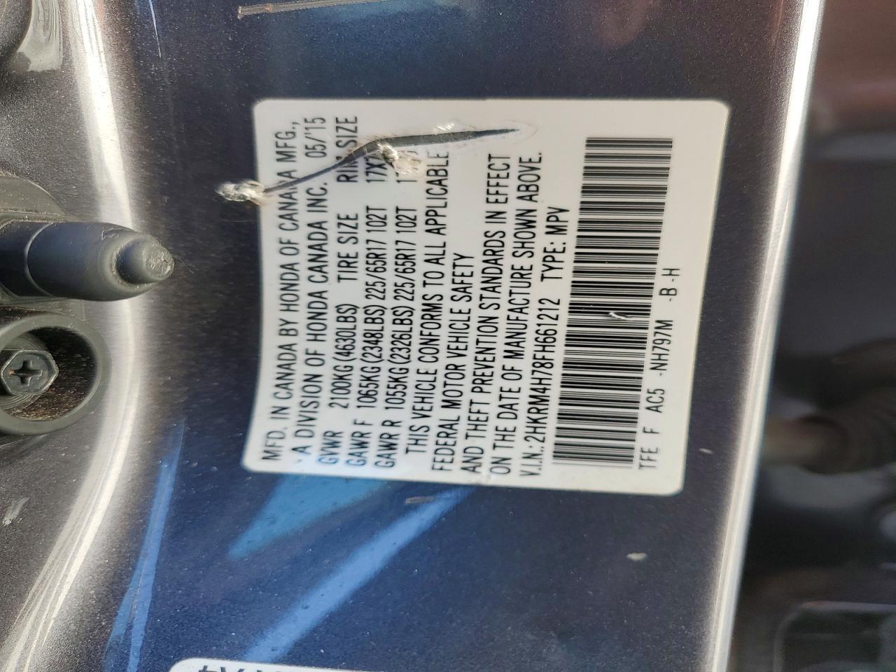 2015 Honda Cr-v exl