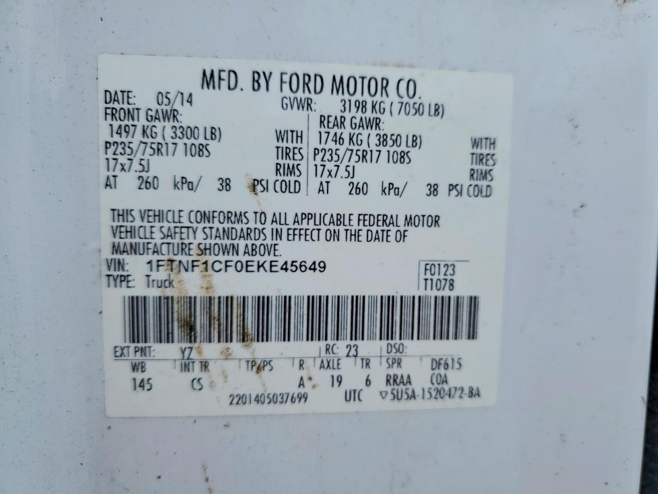 2014 Ford F150
