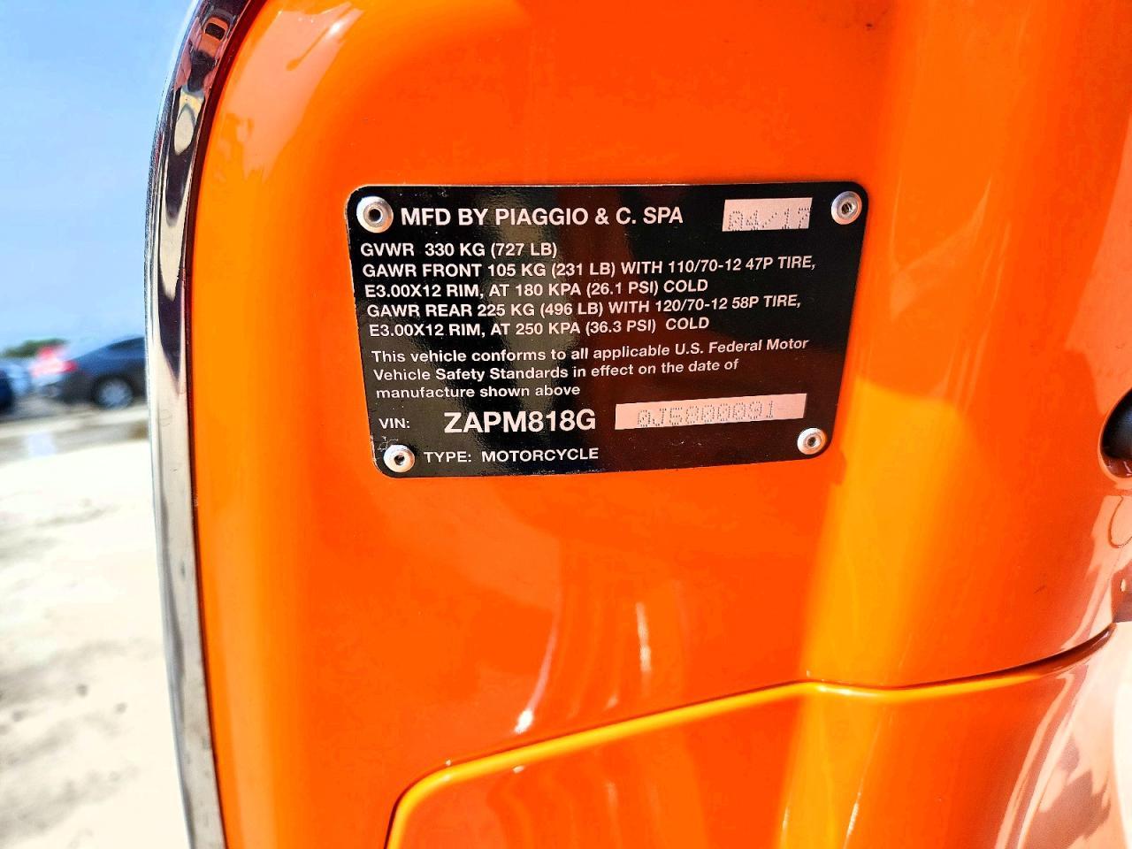 2018 Vespa Sprint 150 3V