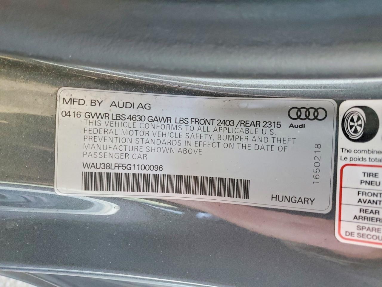 2016 Audi A3 Premium Plus