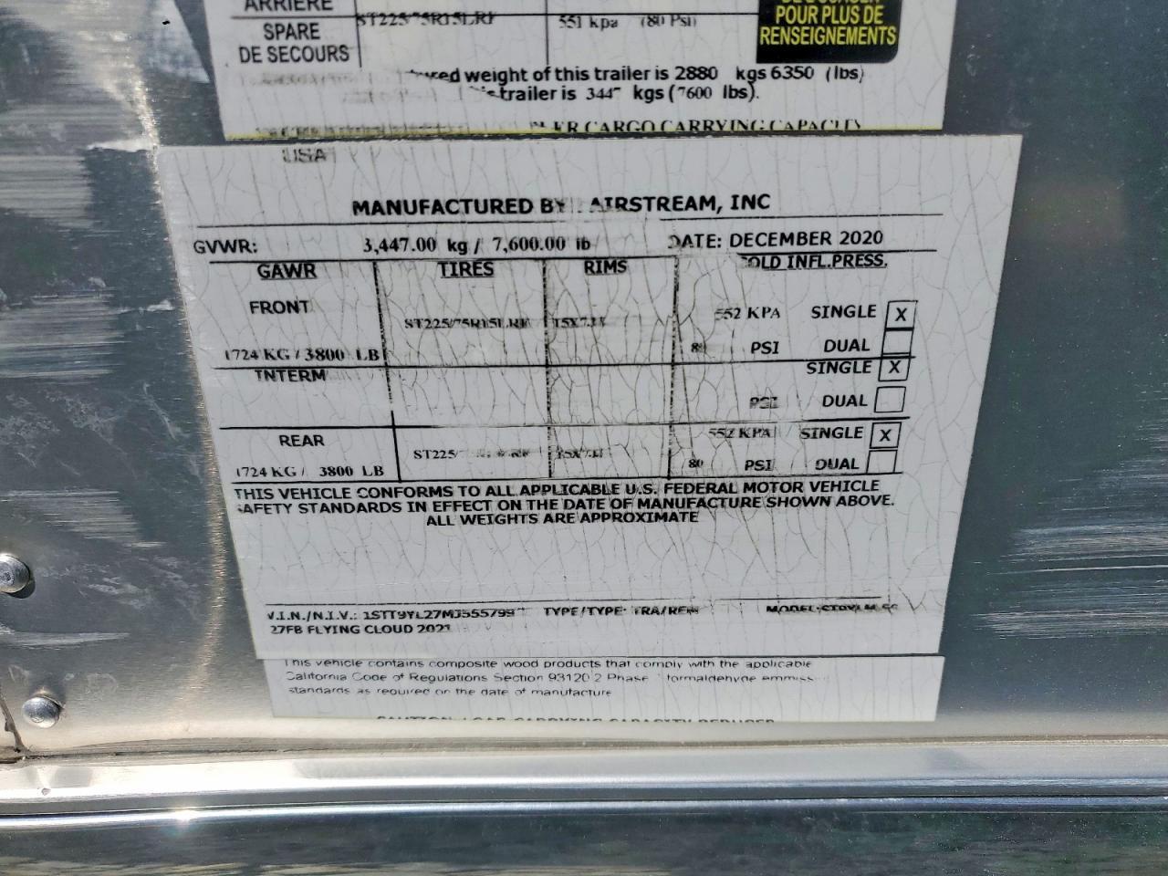 2021 Airstream Camper