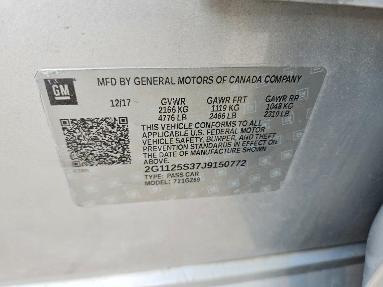 2018 Chevrolet Impala Premier