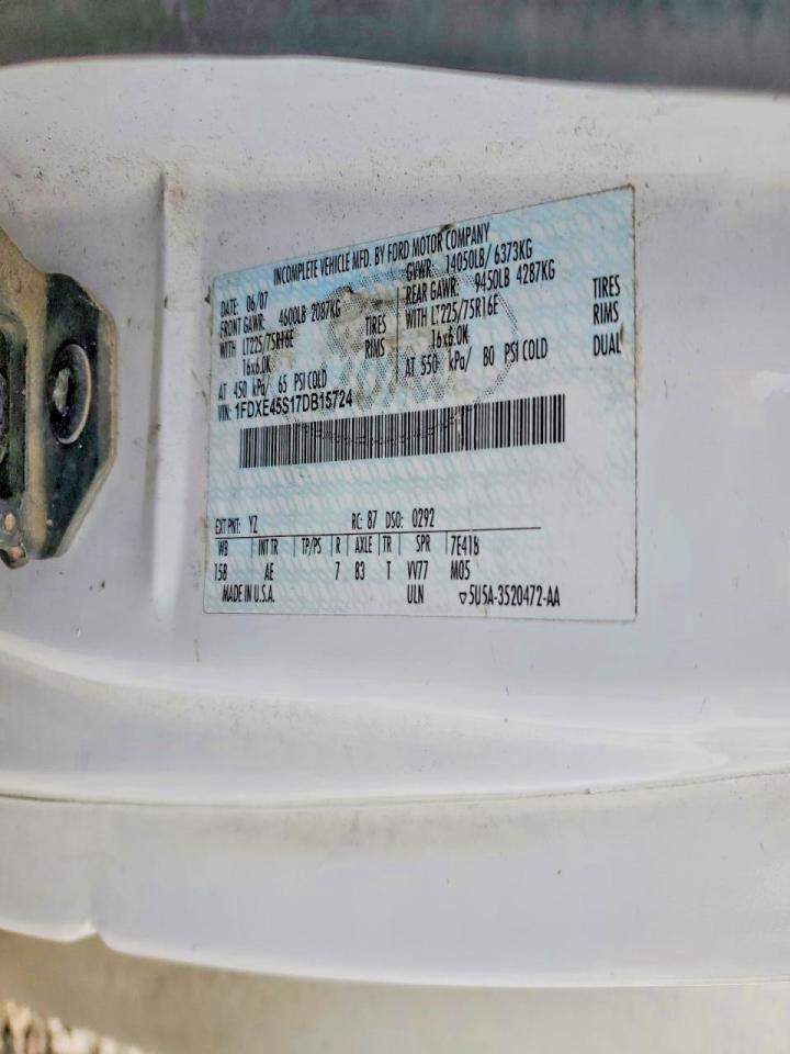 2007 Ford E450 BOX Truck