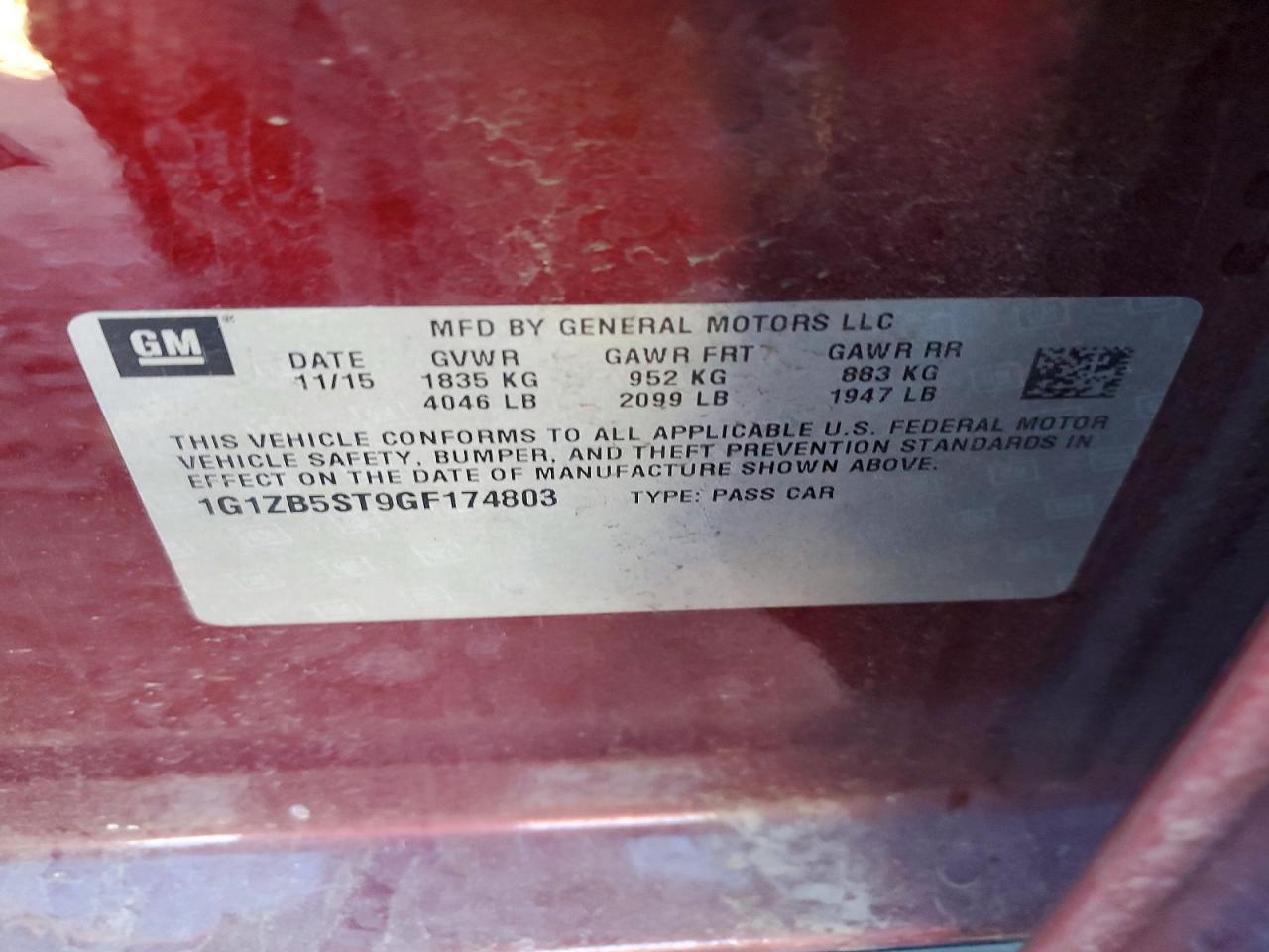 2016 Chevrolet Malibu ls