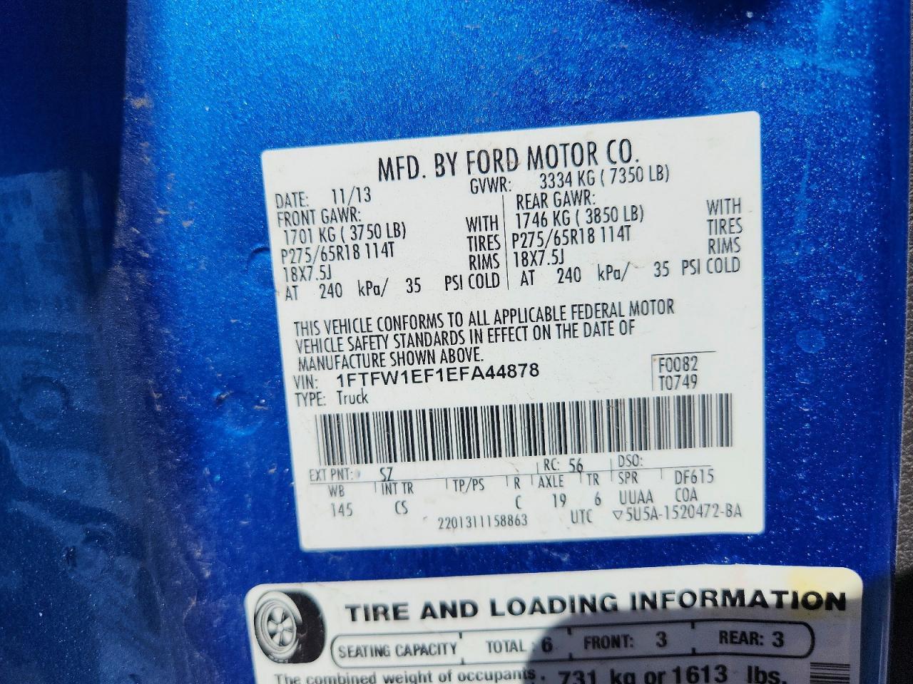 2014 Ford F150 Supercrew