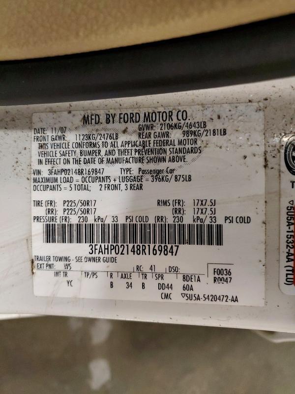 2008 Ford Fusion sel