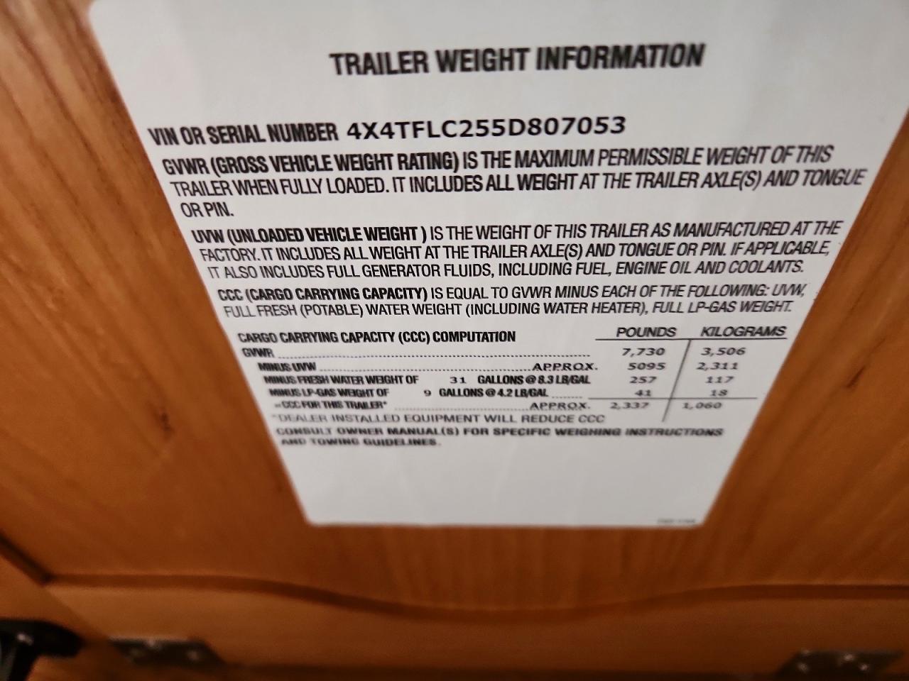 2005 Foresriver Flagstaff Lite Weight Trailers