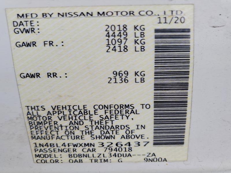 2021 Nissan Altima 2.5 Platinum