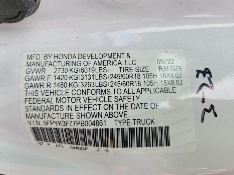 2023 Honda Ridgeline RTL-E