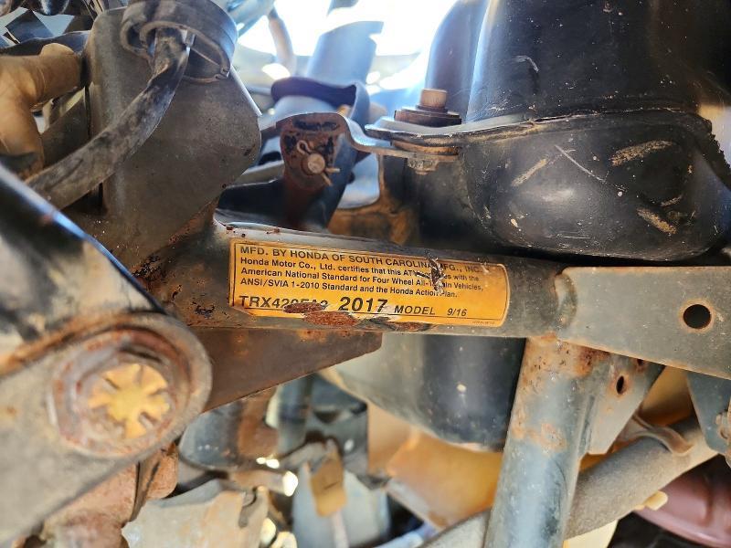 2017 Honda Fourtrax Rancher ATV