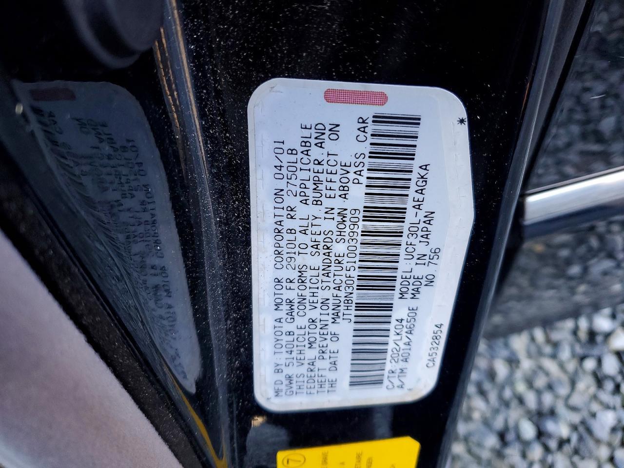 2001 Lexus Ls 430 Base