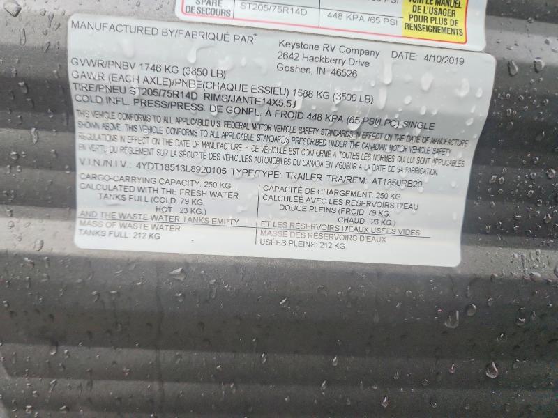 2020 Aspen Trail 2020 Keystone Aspen Trail Camper