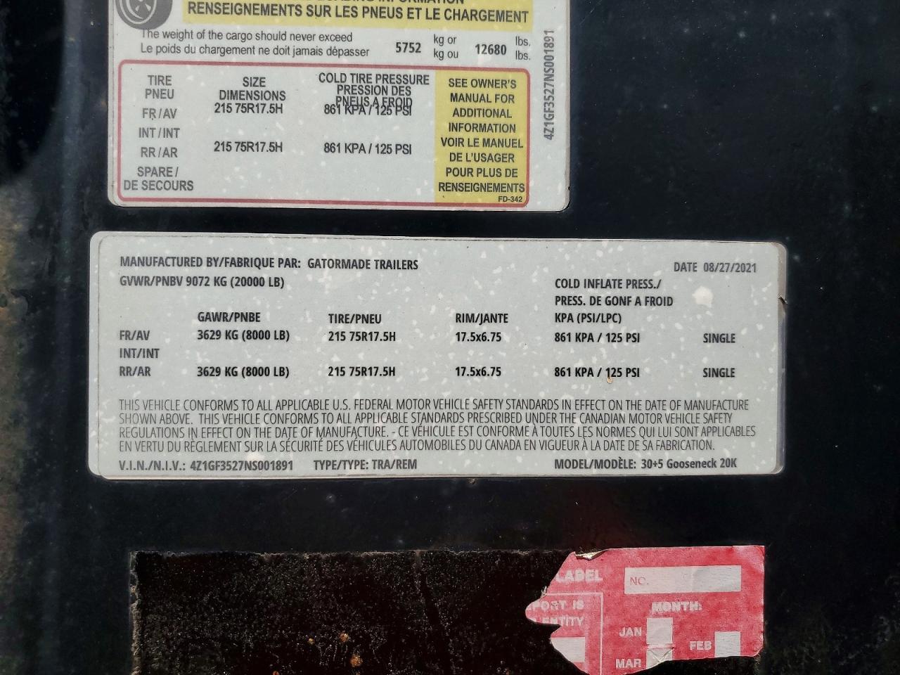 2022 Gator Made 2022 Gatormade Equipment Trailer