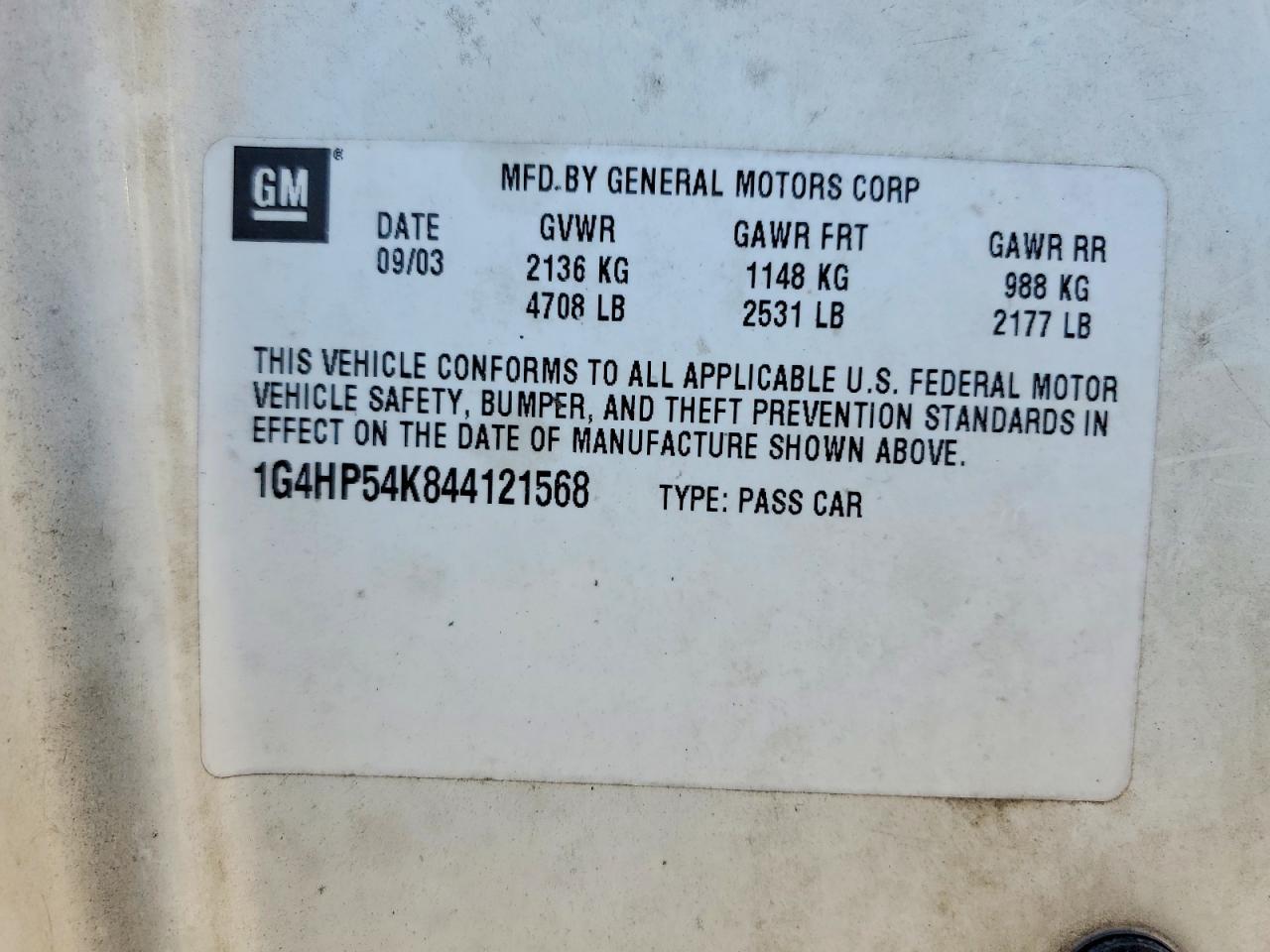 2004 Buick Lesabre Custom