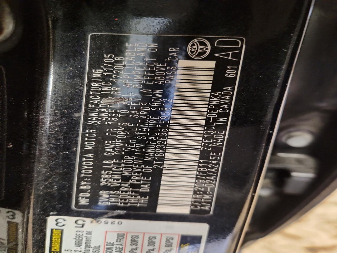 2006 Toyota Corolla le