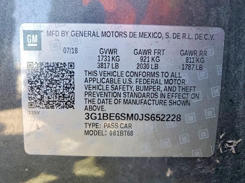 2018 Chevrolet Cruze lt