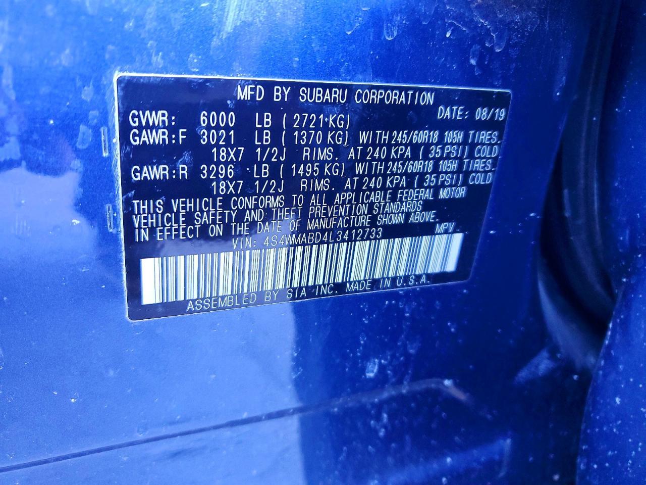 2020 Subaru Ascent Premium