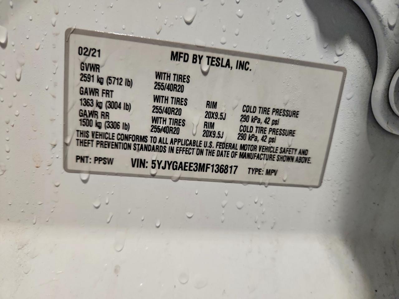 2021 Tesla Model y