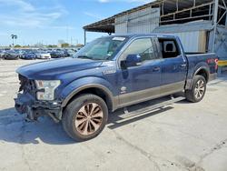Salvage trucks for sale at Corpus Christi, TX auction: 2015 Ford F150 Supercrew