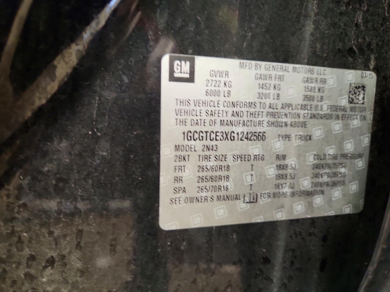 2016 Chevrolet Colorado LT