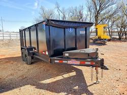 Salvage trucks for sale at Oklahoma City, OK auction: 2025 Interstate IBLRDU716TA5 Dump Trailer