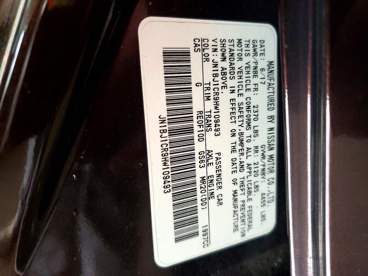 2017 Nissan Rogue Sport sv