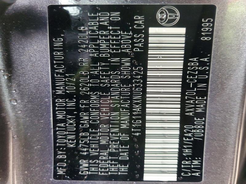 2022 Toyota Camry se