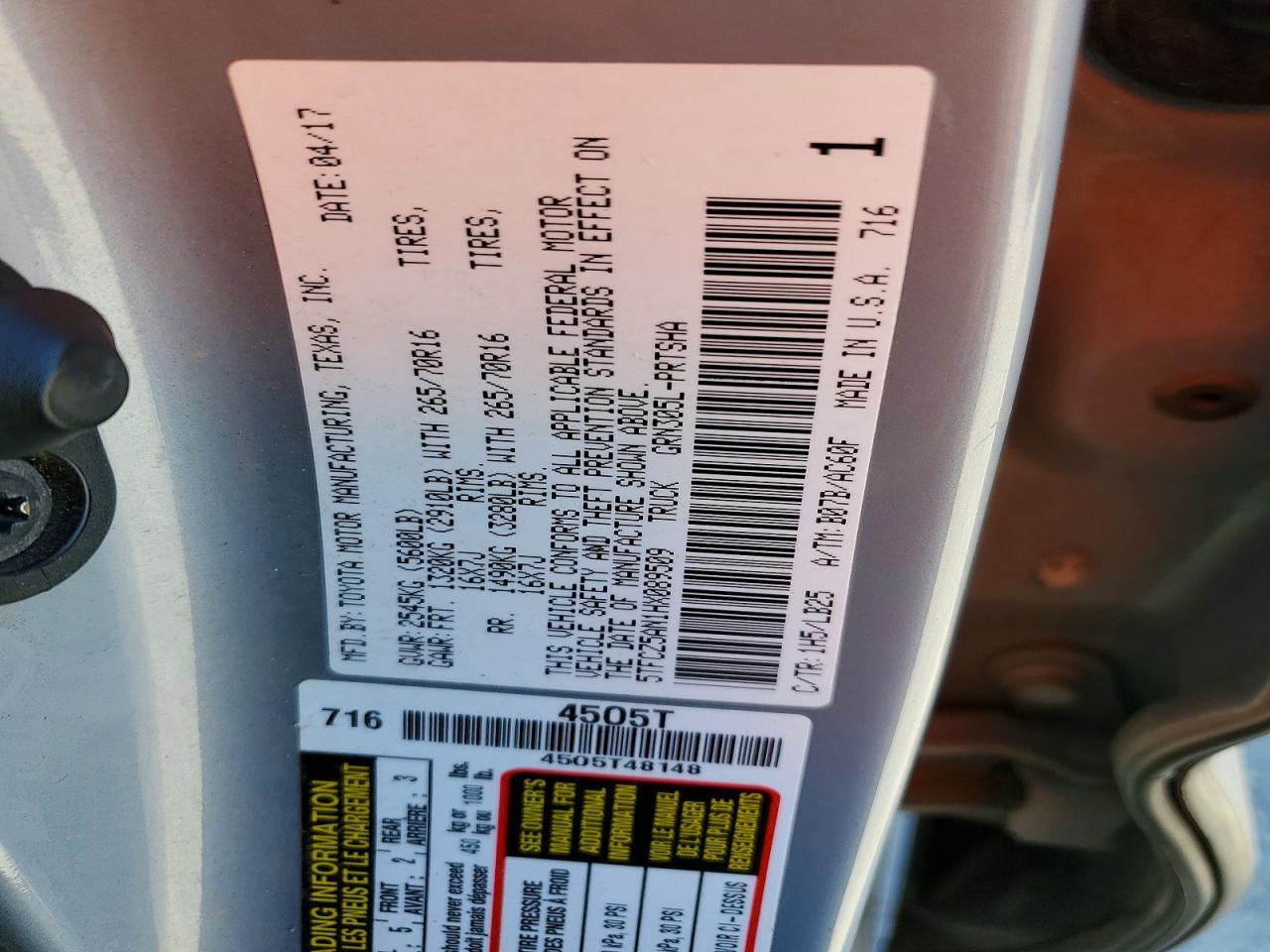 2017 Toyota Tacoma TRD PRO