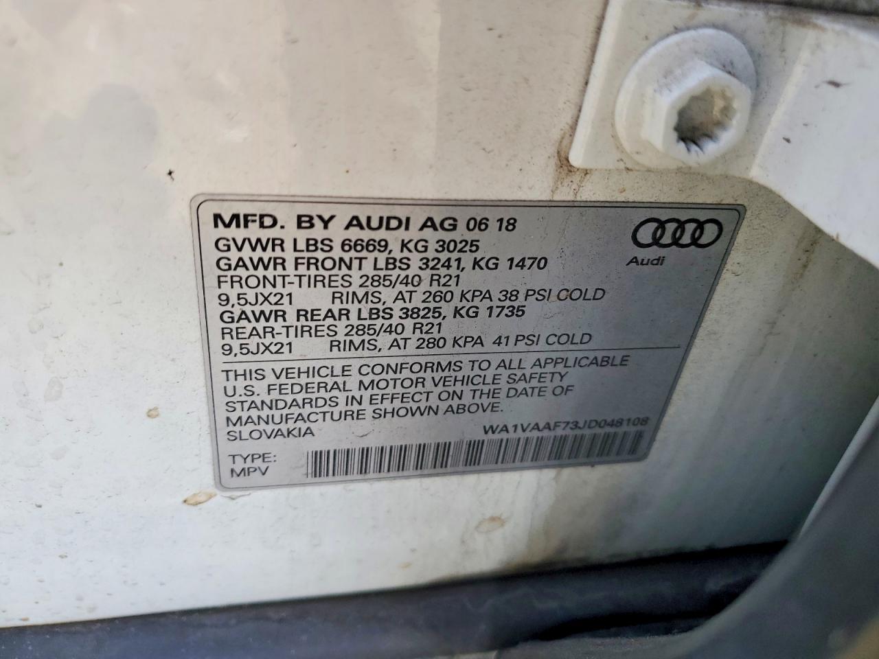 2018 Audi Q7 Prestige