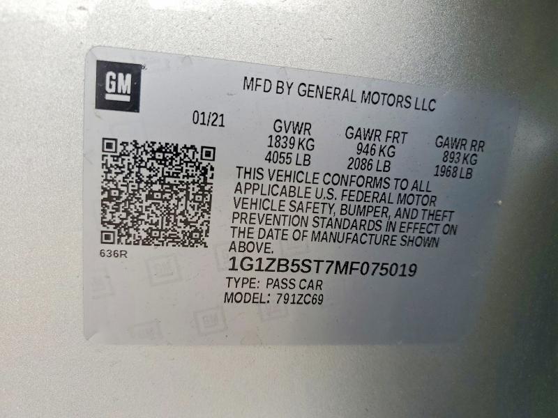 2021 Chevrolet Malibu ls