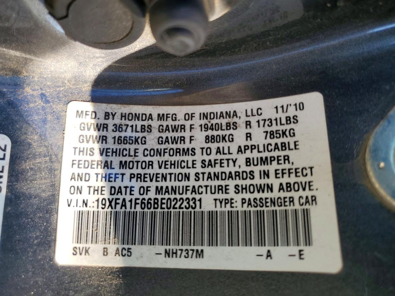 2011 Honda Civic Lx-s