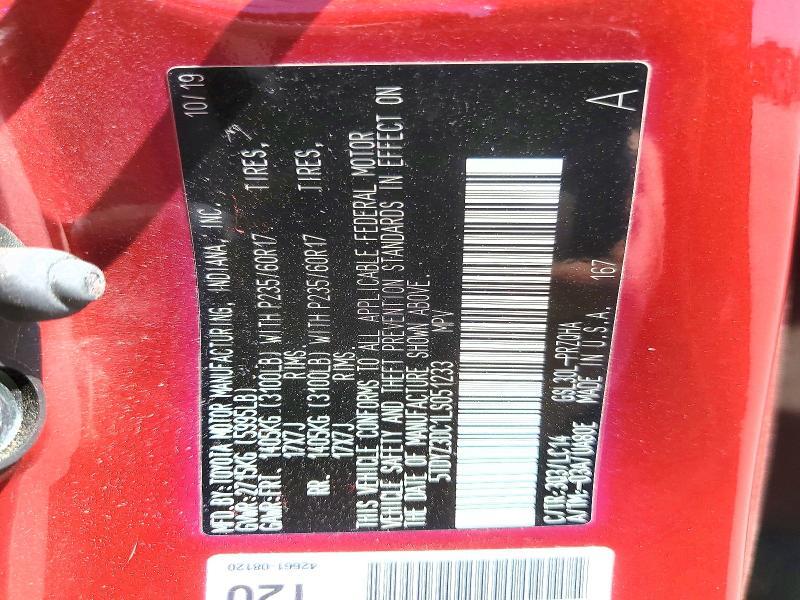 2020 Toyota Sienna xle 8-passenger