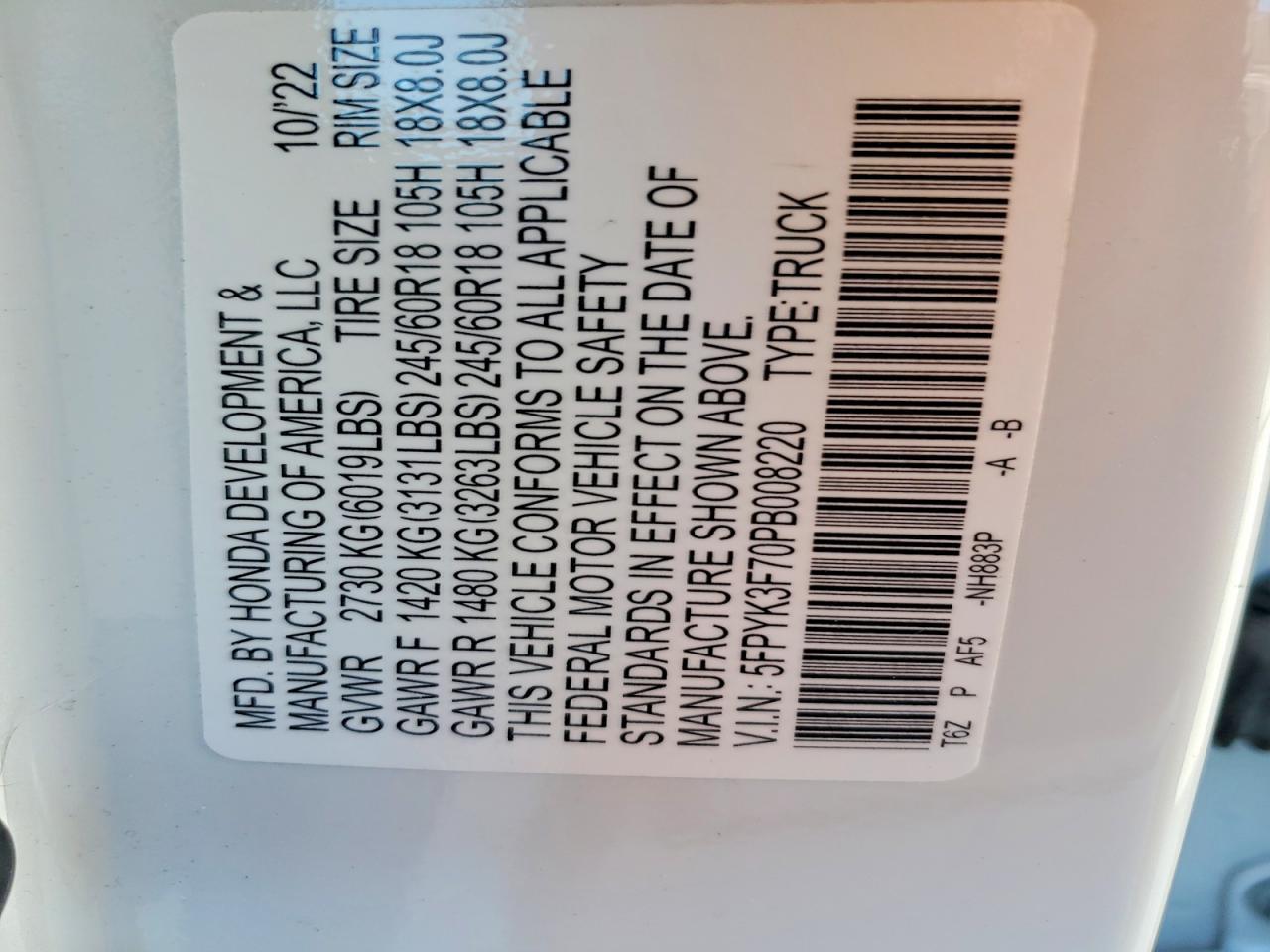 2023 Honda Ridgeline RTL-E