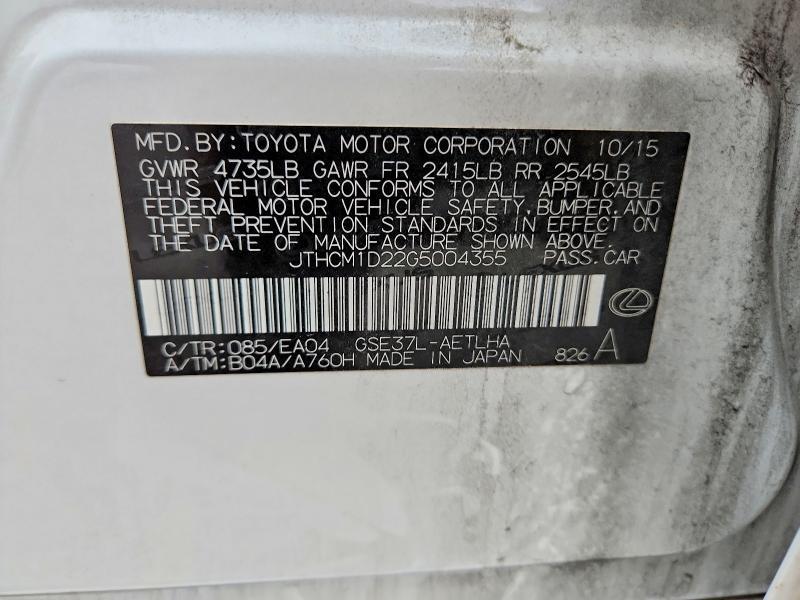 2016 Lexus Is 300 Base